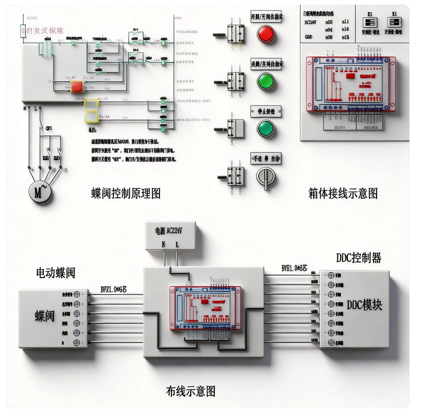蝶阀控制系统设备示意图 2